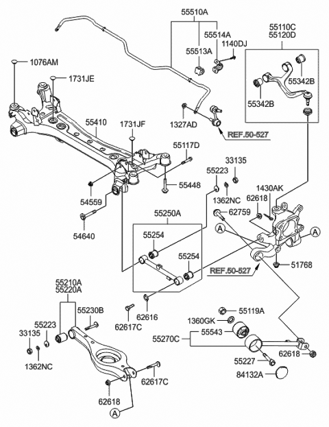 Rear Suspension Control Arm - 2007 Hyundai Azera