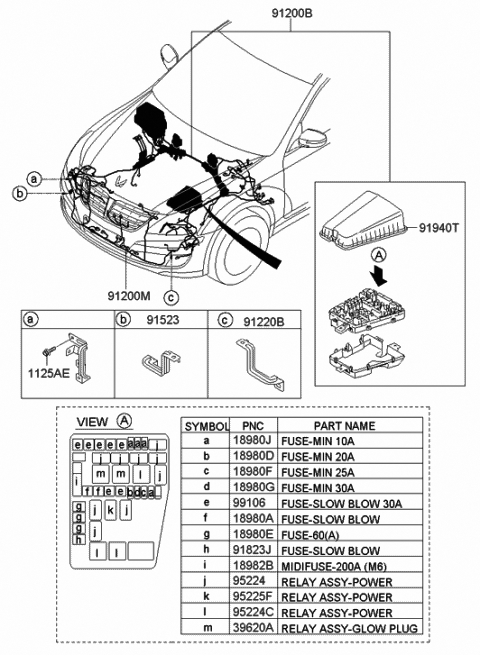 Engine Wiring - 2012 Hyundai Equus