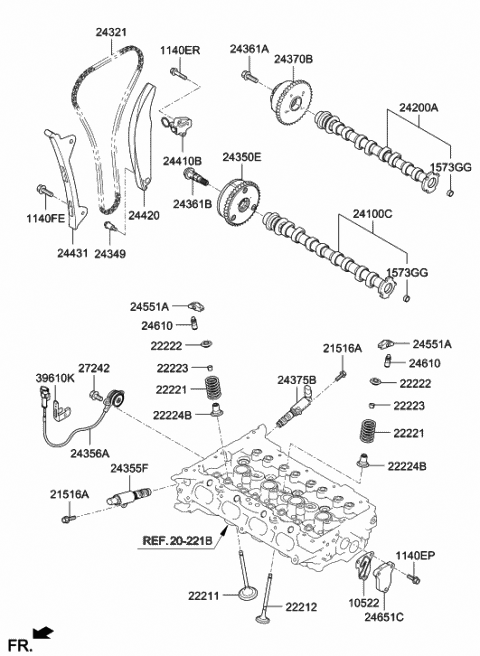 Camshaft & Valve - 2019 Hyundai Kona