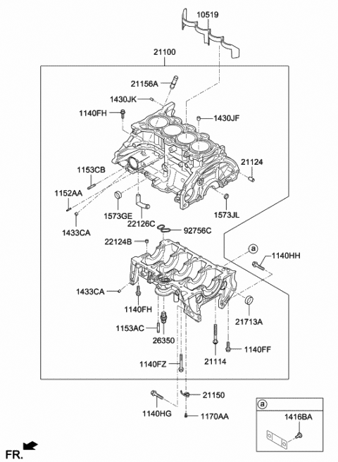 Cylinder Block - 2020 Hyundai Kona