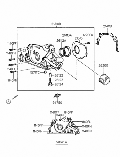 Case-Front - 1996 Hyundai Elantra