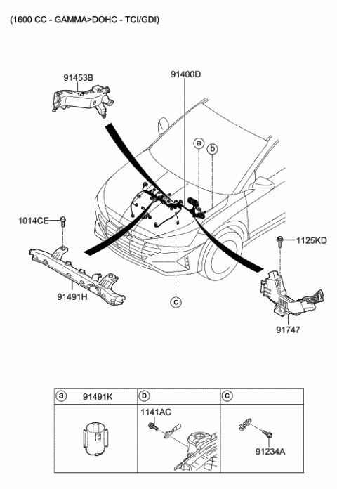 Control Wiring - 2020 Hyundai Elantra Korean made