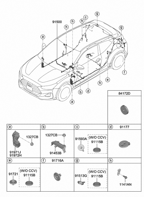 Floor Wiring - 2020 Hyundai Veloster N