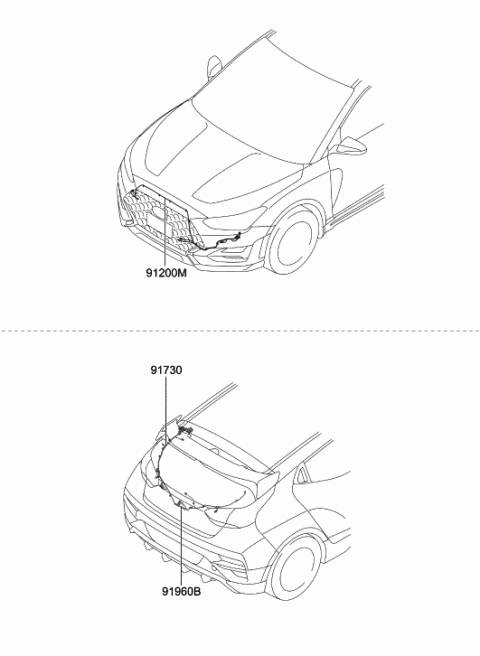 Miscellaneous Wiring - 2020 Hyundai Veloster N