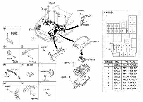 91959-G3010 Genuine Hyundai Pcb Block Assembly