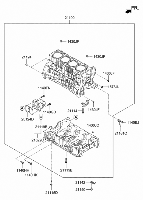 Cylinder Block - 2020 Hyundai Tucson