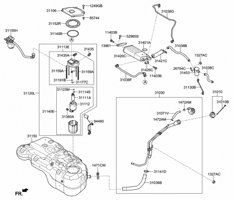 Fuel System - 2020 Hyundai Tucson