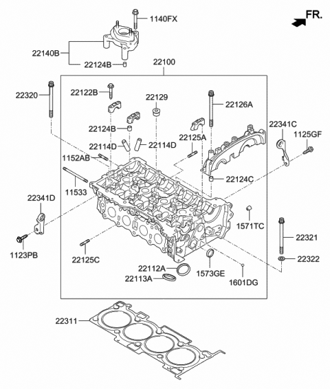 Cylinder Head - 2019 Hyundai Tucson