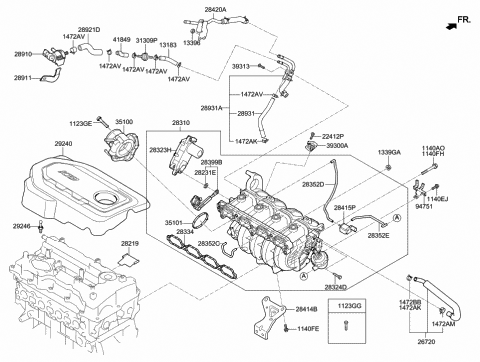 Intake Manifold - 2019 Hyundai Tucson