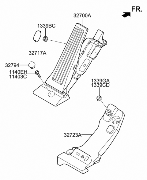 Accelerator Pedal - 2019 Hyundai Tucson