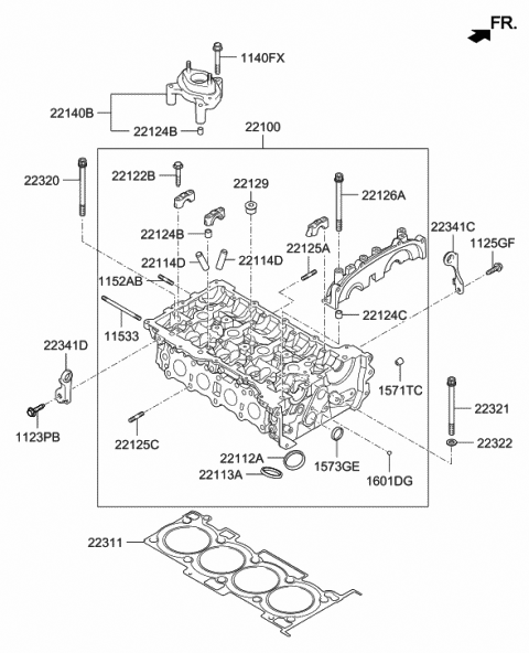 Cylinder Head - 2018 Hyundai Sonata