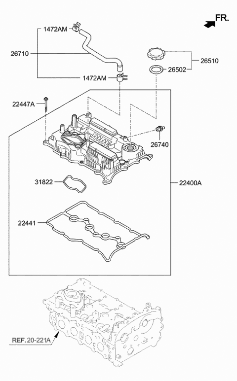 Rocker Cover - 2018 Hyundai Sonata