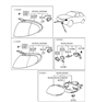 Diagram for Hyundai Sonata Light Socket - 92340-34550