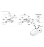 Diagram for Hyundai Car Mirror - 87621-F2140