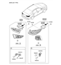 Diagram for Hyundai Sonata Light Socket - 92480-C2500