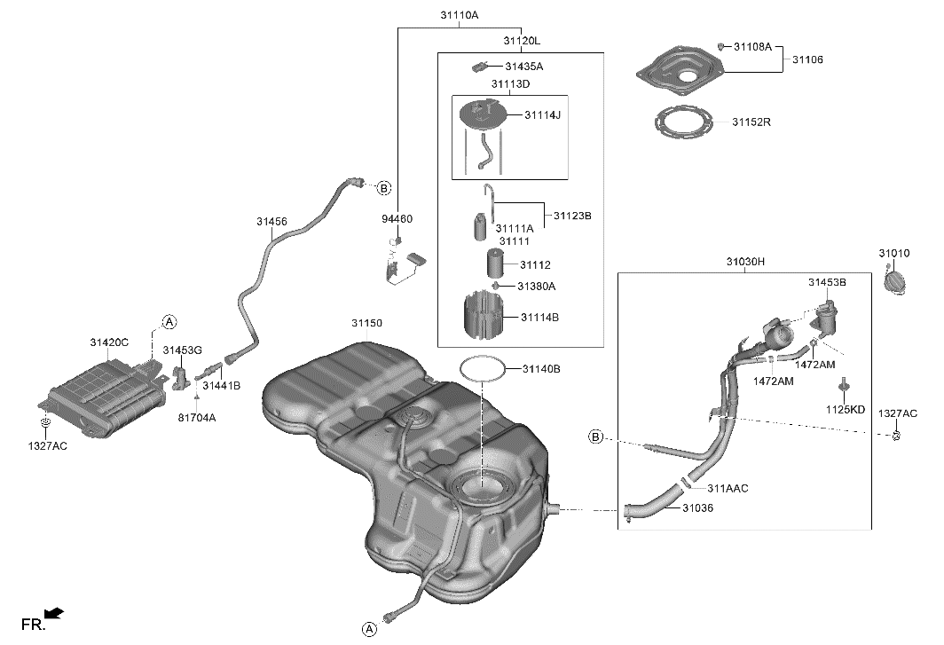 Hyundai 31461-P2500 QUICK CONNECTOR