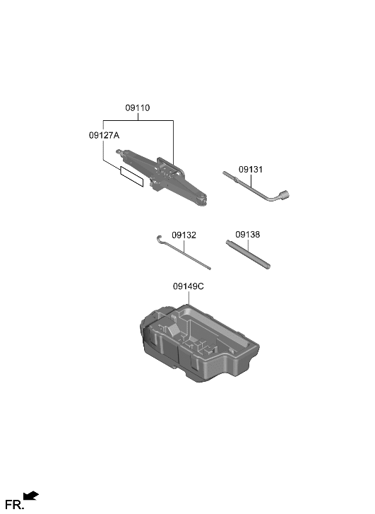 Hyundai 09149-K5000 CASE-TOOL