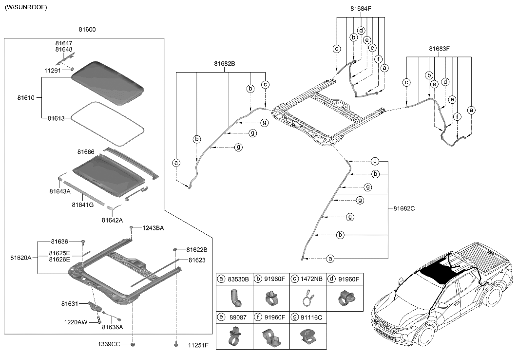 Hyundai 81600-CW001-NNB SUNROOF ASSY