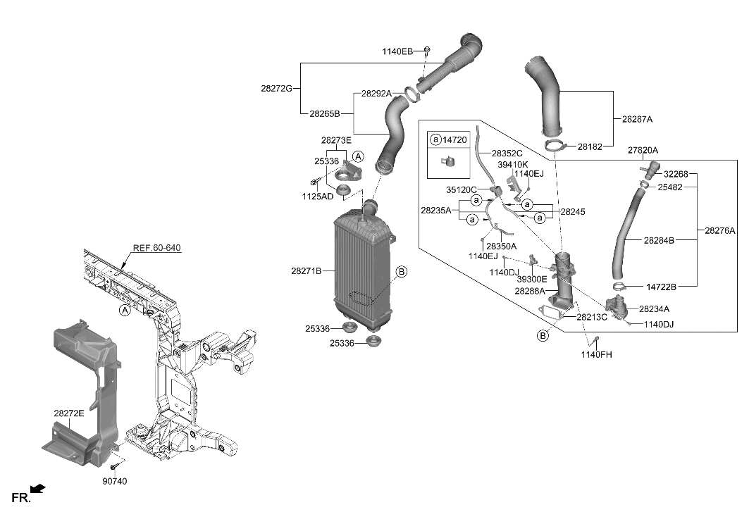 Hyundai 28352-2S330 HOSE-VACUUM