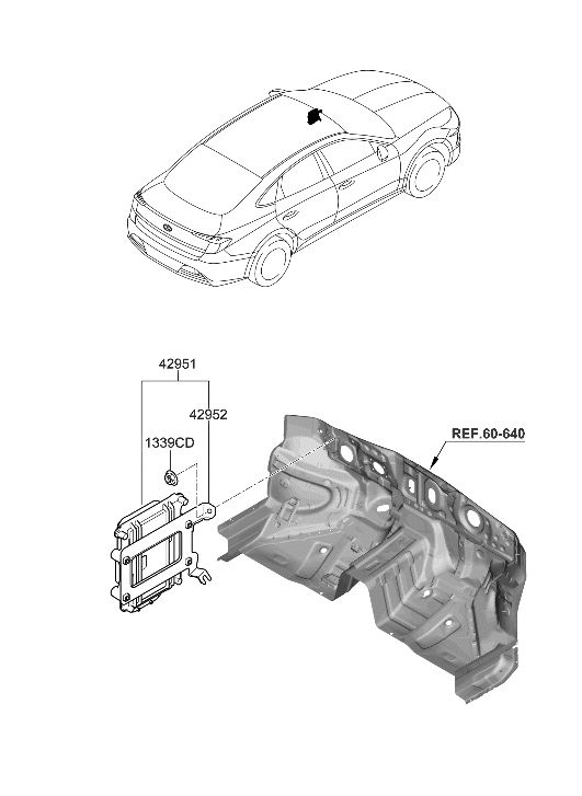 Hyundai 42951-4G150 SBW Control Unit