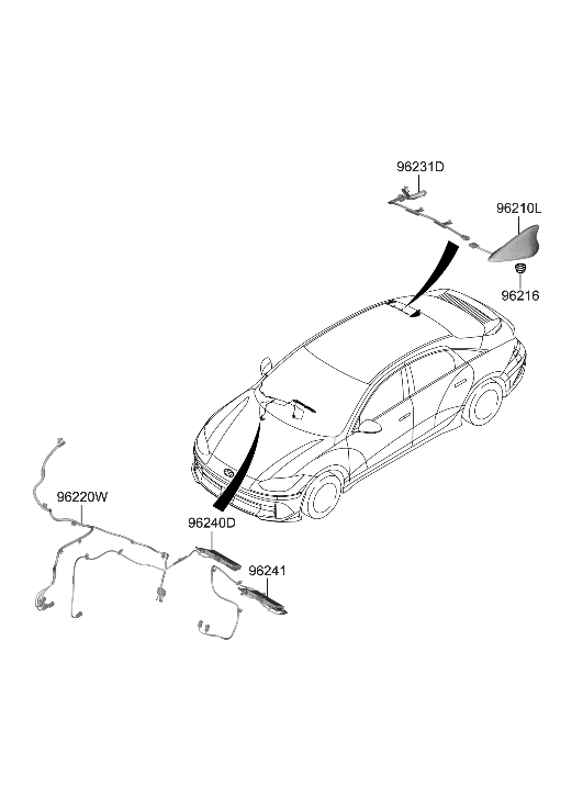 Hyundai 96241-KL000 ANTENNA ASSY-WIRELESS