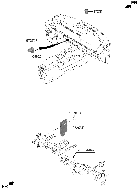 Hyundai 97255-KL111 CONTROL ASSY