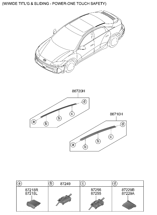 Hyundai 87243-KL000 FRT END PIECE-R/MLDG,RH