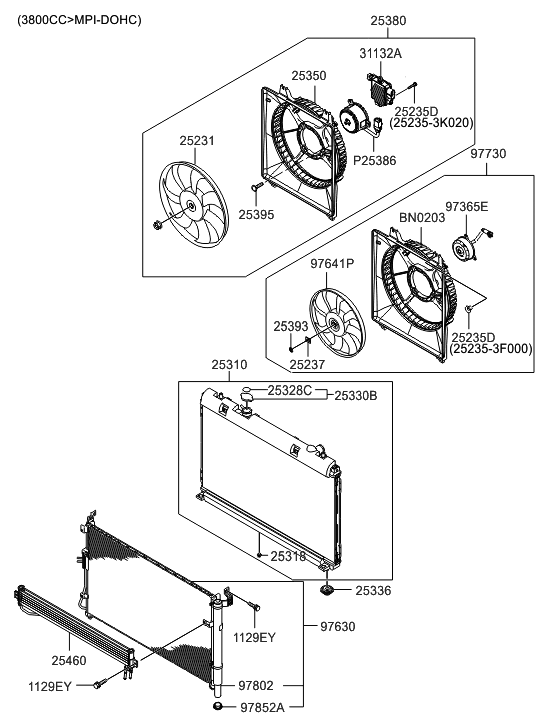 Hyundai 25310-4D902 Radiator Assembly