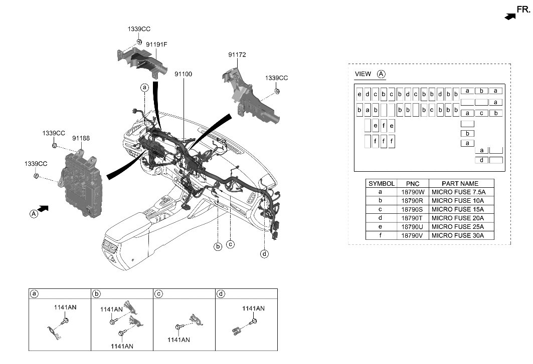Hyundai 91950-L0160 Junction Box Assembly-I/PNL