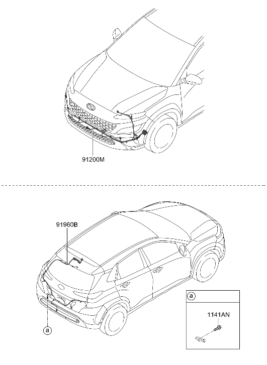 Hyundai 91840-J9570 Wiring Assembly-Fem