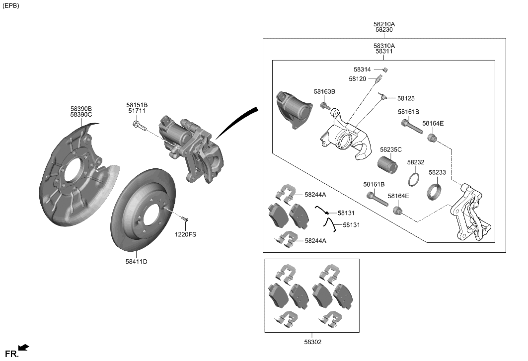 Hyundai 51735-J9000 Bolt-CALIPER MTG