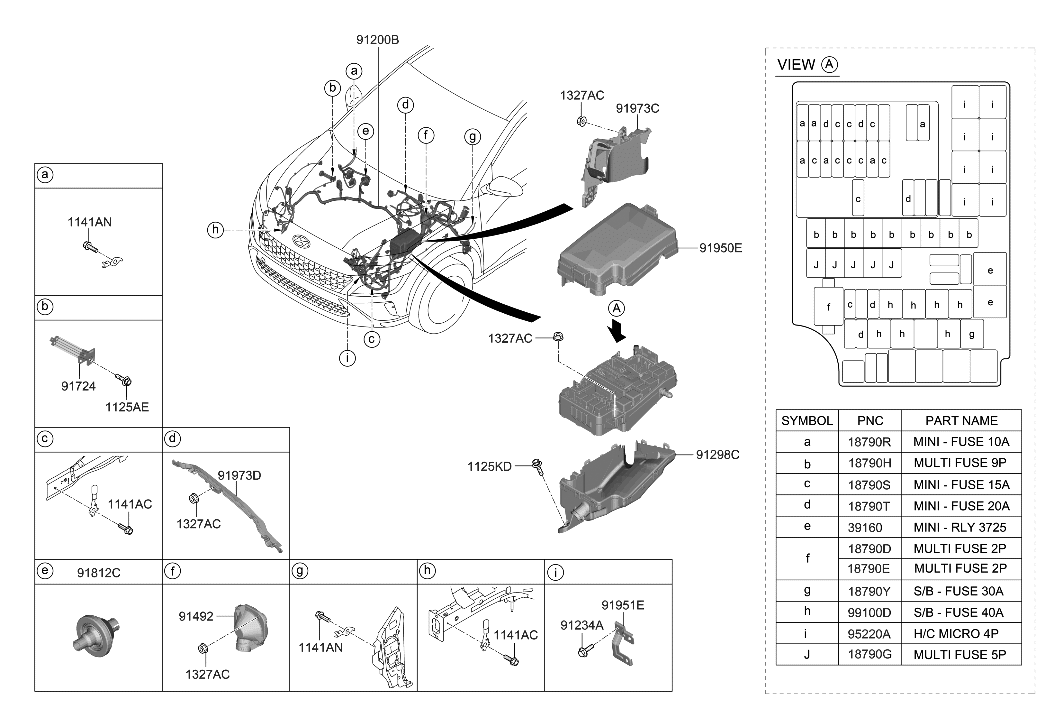 Hyundai 91700-J9310 Wiring Assembly-FRT