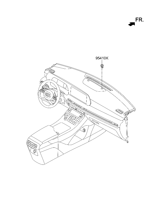 Hyundai 95410-S9500 SECRUITY INDICATOR ASSY