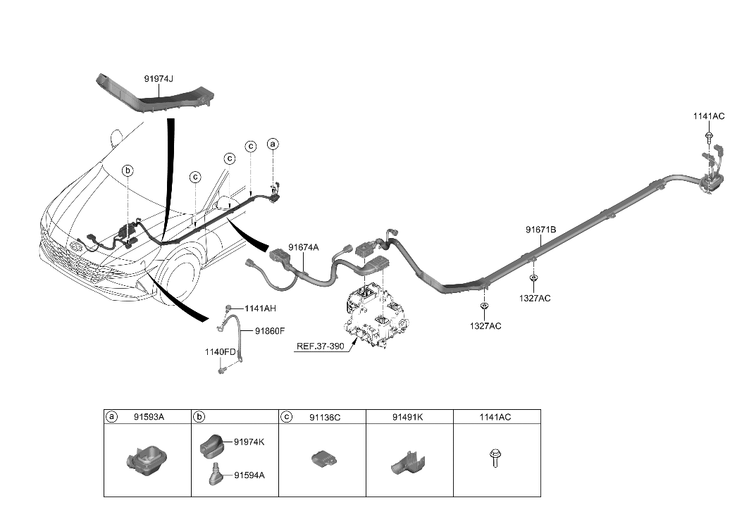 Hyundai 91972-G2100 Protector-Wiring