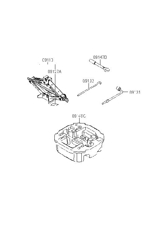 Hyundai 09149-BY000 Case-Tool