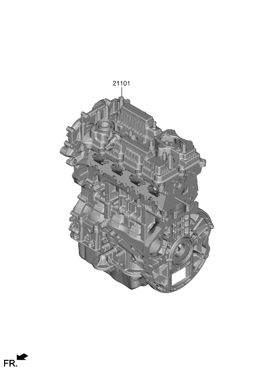 Hyundai 64RR1-2GF00 ENGINE ASSY-SUB