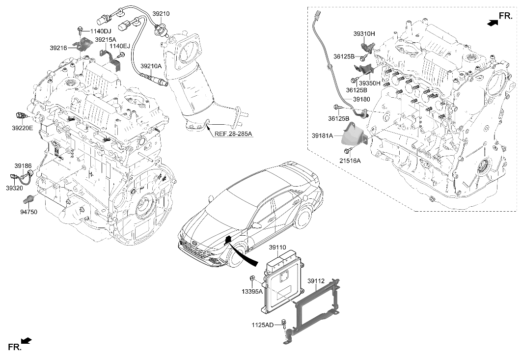 Hyundai 39210-2GCN7 SENSOR ASSY-OXYGEN