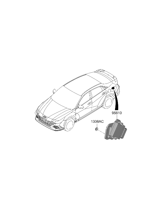 Hyundai 95610-IB000 MODULE ASSY-ECS