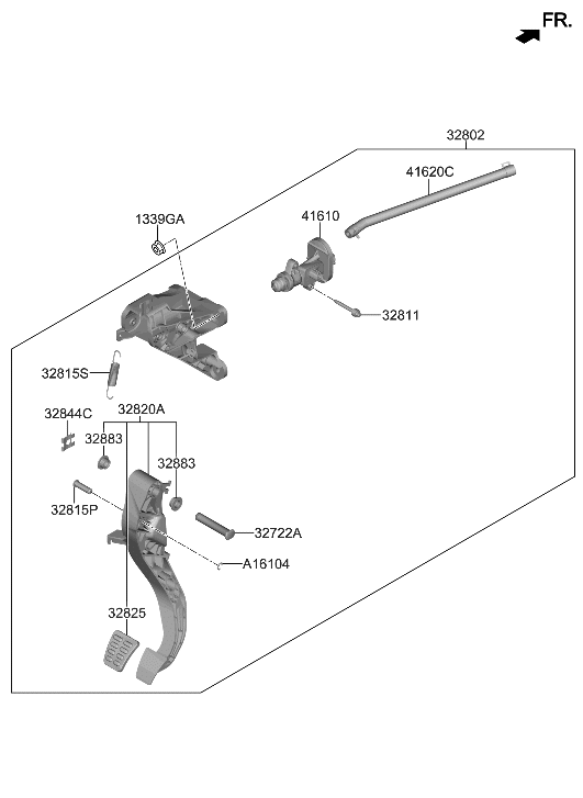 Hyundai 32820-IB110 ARM ASSY-CLUTCH