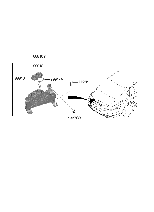 Hyundai 99918-T4000 FAN-ADAS PARKING ECU