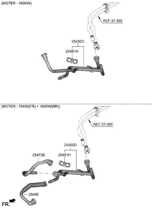 Hyundai 25450-GI200 HOSE ASSY-WATER