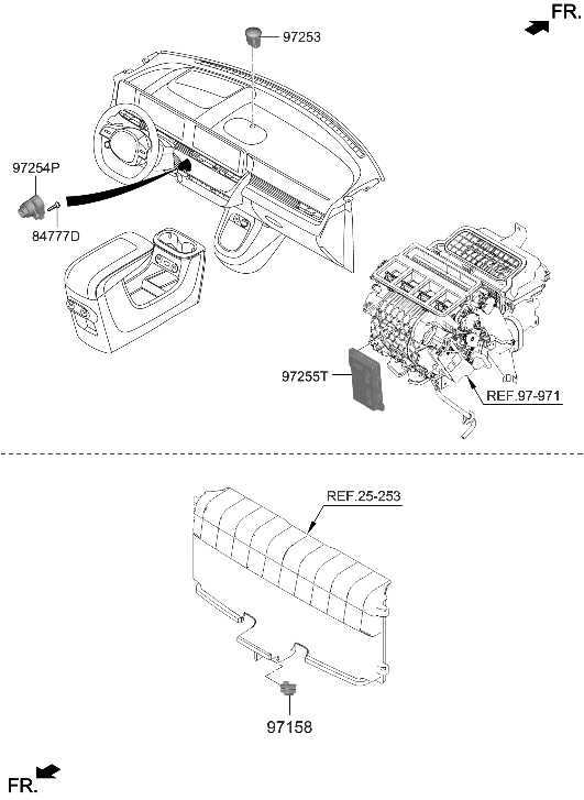 Hyundai 97255-GI130 CONTROL ASSY