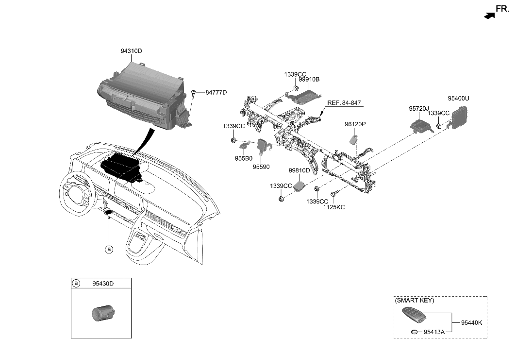 Hyundai 94310-GI120 UNIT ASSY-HEAD UP DISPLAY