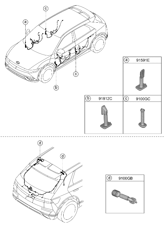 Hyundai 91981-GI070 GROMMET-WIRING