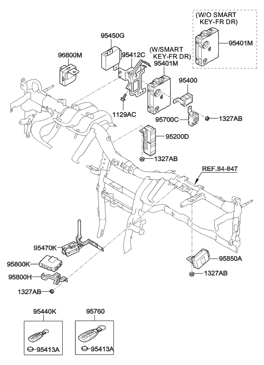 Hyundai 95420-0X000 Unit Assembly-IMMOBILIZER