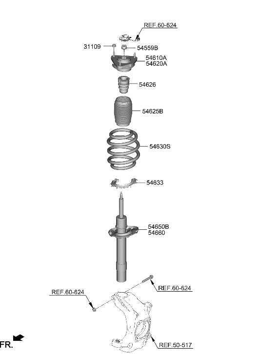 Hyundai 54630-IT000 SPRING-FR