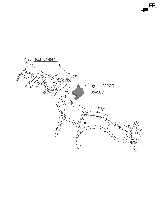 Hyundai 95490-DS100 UNIT ASSY-TILT & TELE