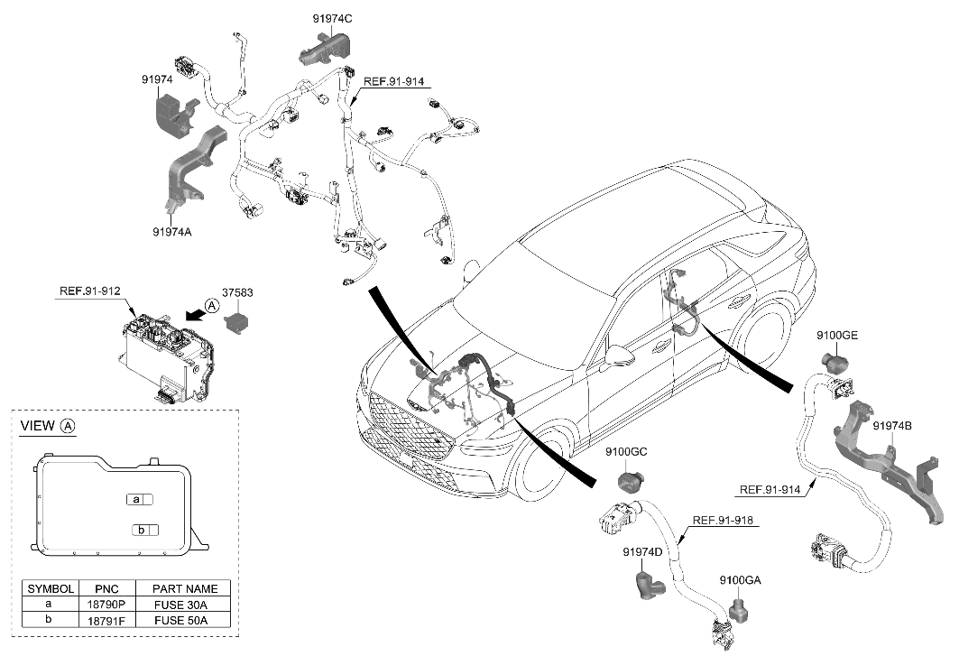 Hyundai 91961-DS200 PROTECTOR-WIRING