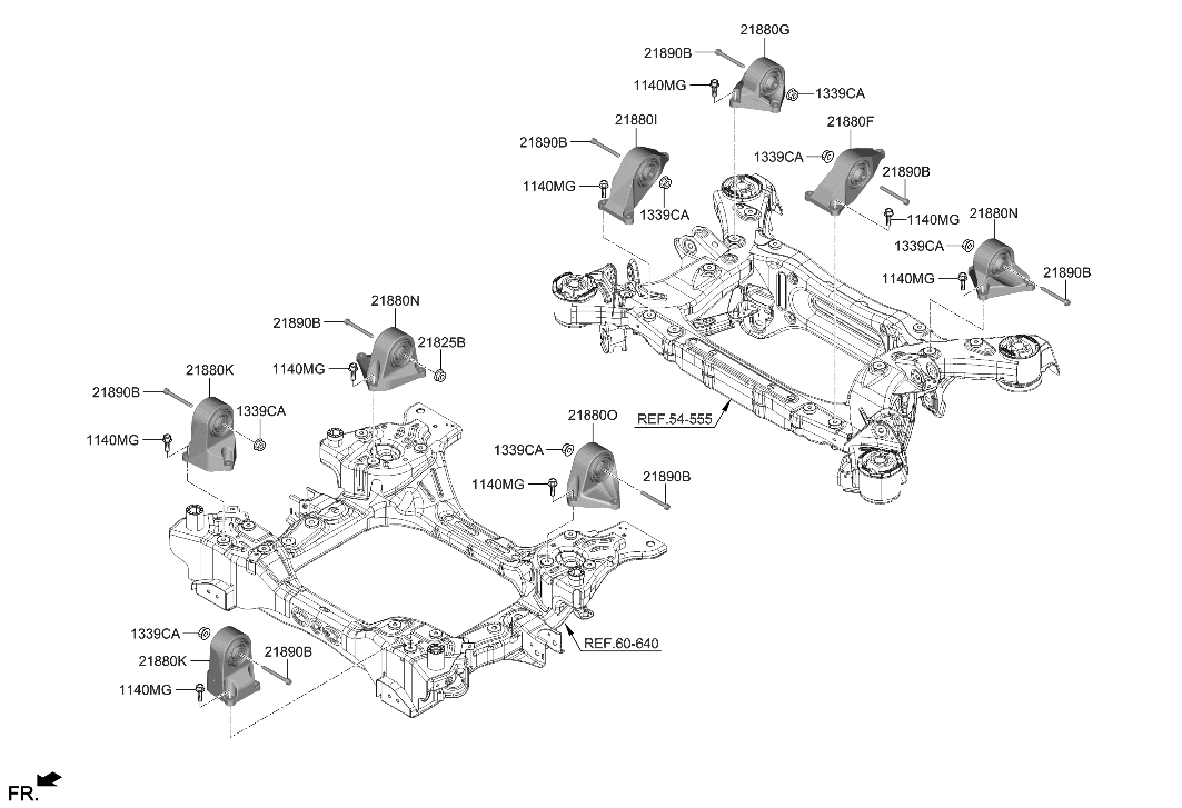 Hyundai 218E0-DS100 BRKT ASSY-MOTOR MTG FR