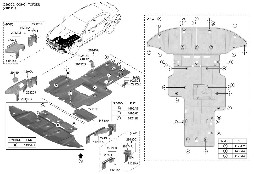 Hyundai 29120-T1400 PANEL-SIDE COVER,RH